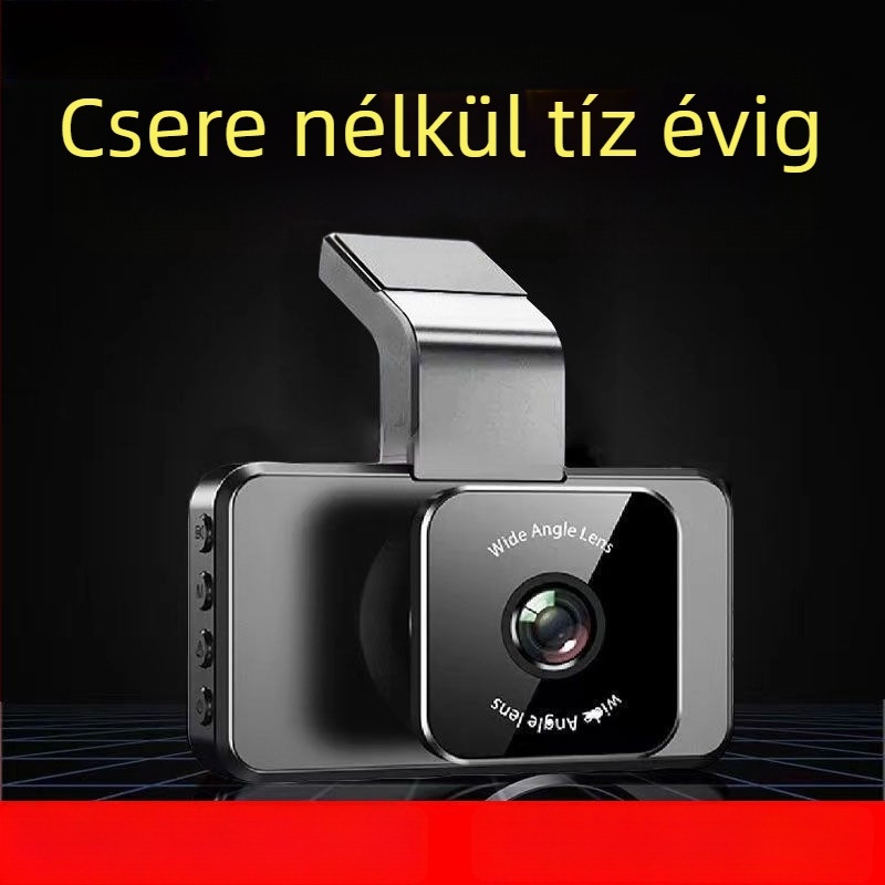 Autóban használható dash cam – elöl és hátul dupla felvétellel, 2160P, 3,0 hüvelykes kijelző, 1,5 GB memória