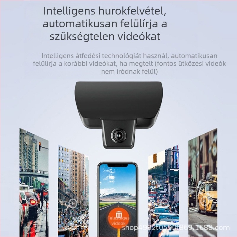 4G távoli autós dash cam Toyota Camry, Corolla, RAV4 és Highlander modellekhez – 2160p, 170° látószög, Wi-Fi, parkoló felügyelet