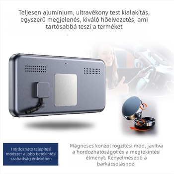 A65CMS Digitális visszapillantó tükör kettős kamerás rendszerrel, 1080p, 120° látómező, érintéses működés, parkolásfigyelés