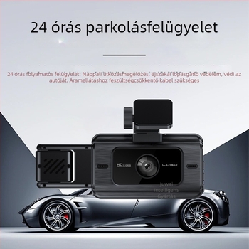 Új háromlencsés autós dashcam: előre, belső és hátsó kamera, Wi-Fi, 1080p