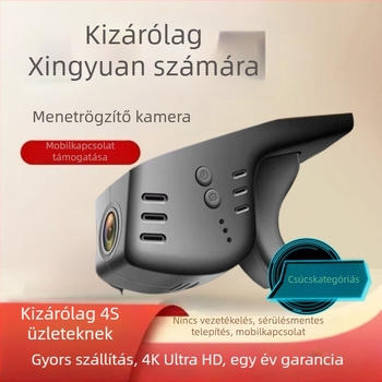 Rejtett Wi-Fi autós DVR, okostelefonnal való kapcsolattartás, 4K éjszakai látás