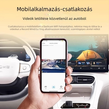 Rejtett Wi-Fi autós DVR, okostelefonnal való kapcsolattartás, 4K éjszakai látás