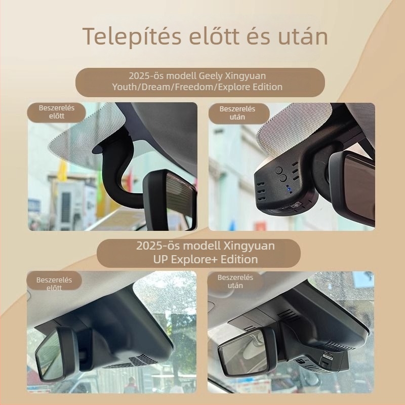 Rejtett Wi-Fi autós DVR, okostelefonnal való kapcsolattartás, 4K éjszakai látás