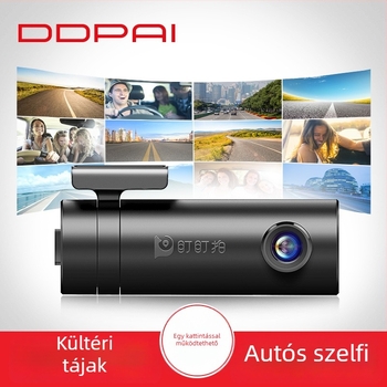 Autós dashcam 1080p éjszakai látással, forgó lencsével, Wi‑Fi-vel, 150° látómező