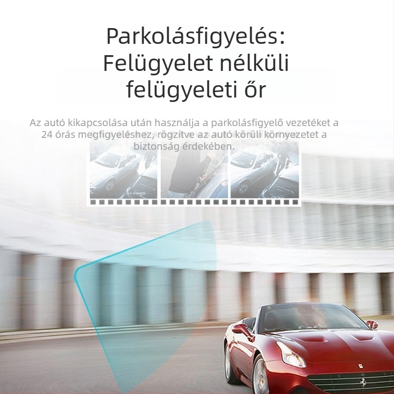 Új 3-lencsés autóvideoregisztrátor, háromszoros felvétel, telepítés nélkül, 1080p HD, Wi‑Fi dash cam
