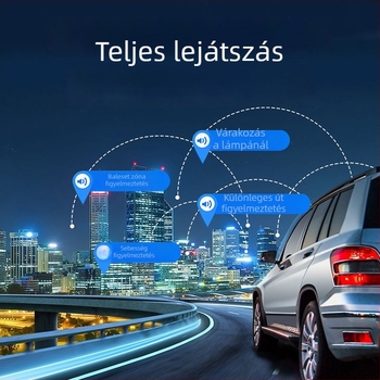 WiFi autós videórögzítő elülső és hátsó dupla lencsével, 1080p HD éjszakai látás, GPS, DVR, vezeték nélküli, telepítés nélkül