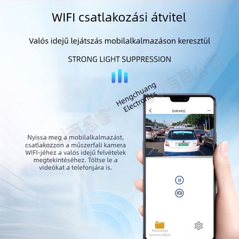 Geely Panda dashcam, vezeték nélküli, 2160p, 150° látószög, éjszakai felvétel