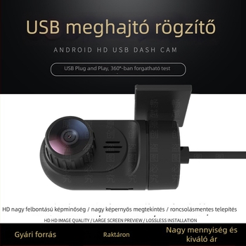 USB autós videóregisztrátor Androidos nagy képernyővel navigációval és ADAS-szal, Android Car DVR