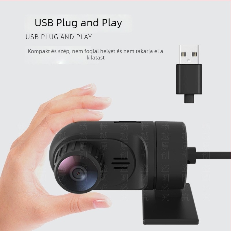 USB autós videóregisztrátor Androidos nagy képernyővel navigációval és ADAS-szal, Android Car DVR