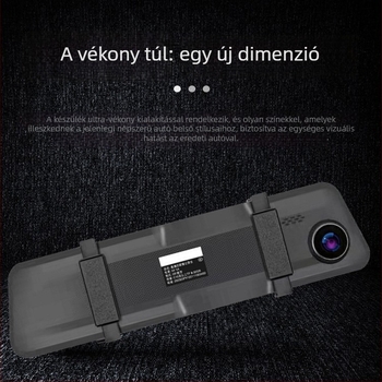Előre- és hátsó kettős felvételű autós dash cam - 1080p, parkolásfigyelés, éjjellátás, körkörös felvétel
