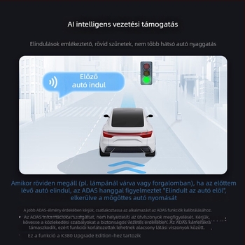 360° autós dash cam 1296P éjszakai látás parkolási megfigyelés vezeték nélküli