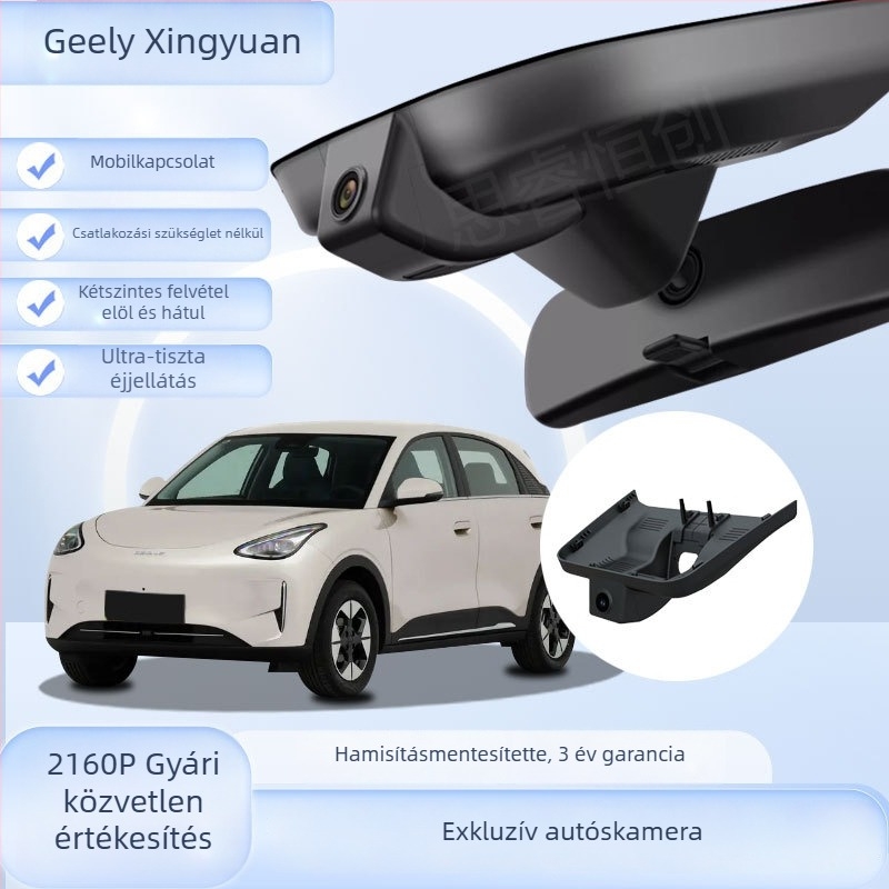 4K Ultra HD autós dash kamera, 150° látószög, F2.0 rekesz, ciklikus felvétel, éjszakai látás