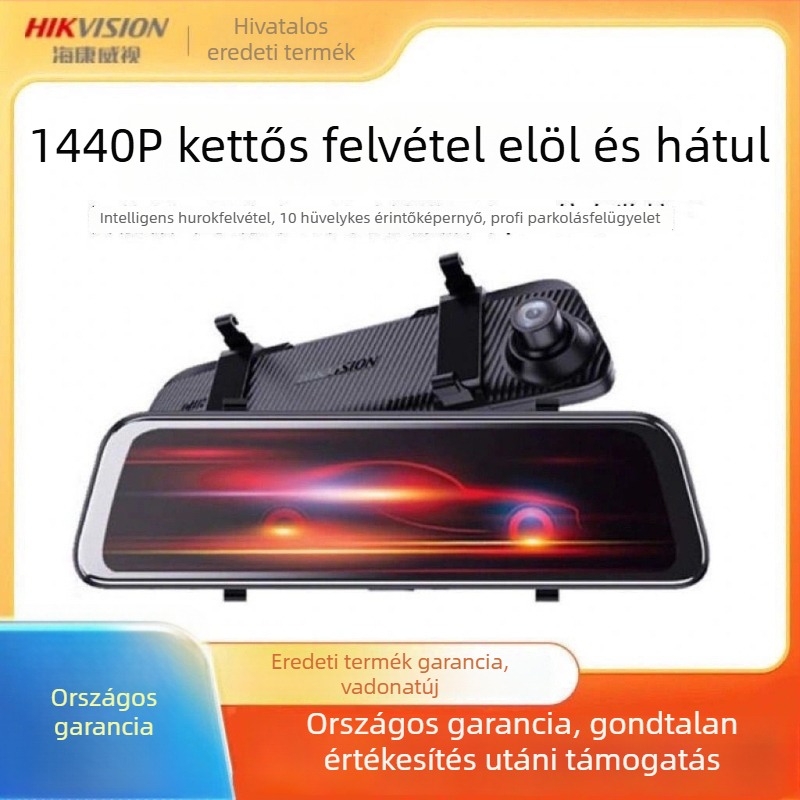 Hikvision K60Pro Autós Dashcam 2K Ultra-Clear streaming videóval, Starlight éjjellátás, parkoló megfigyelés és alkalmazáskapcsolat
