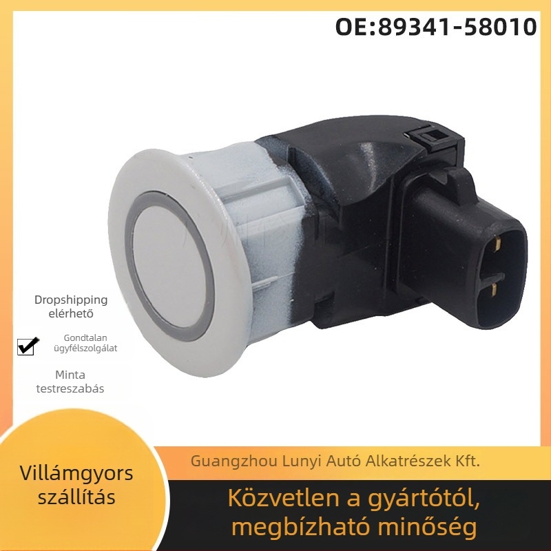 Hátrameneti hangos radar parkoláshoz, modellek 89341-58010-a0/b0/c0, 4 érzékelő, detektálási tartomány 0,2–1,5 m, 12 V