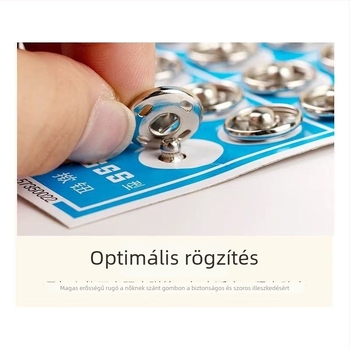 Rejtett fém snap gombok ruházathoz – két részű ötvözet, ruházati kiegészítők