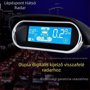 Hátsó radar kettős kijelzős és kettős magos processzorral, CQ-A02S modell, 12V tápegység