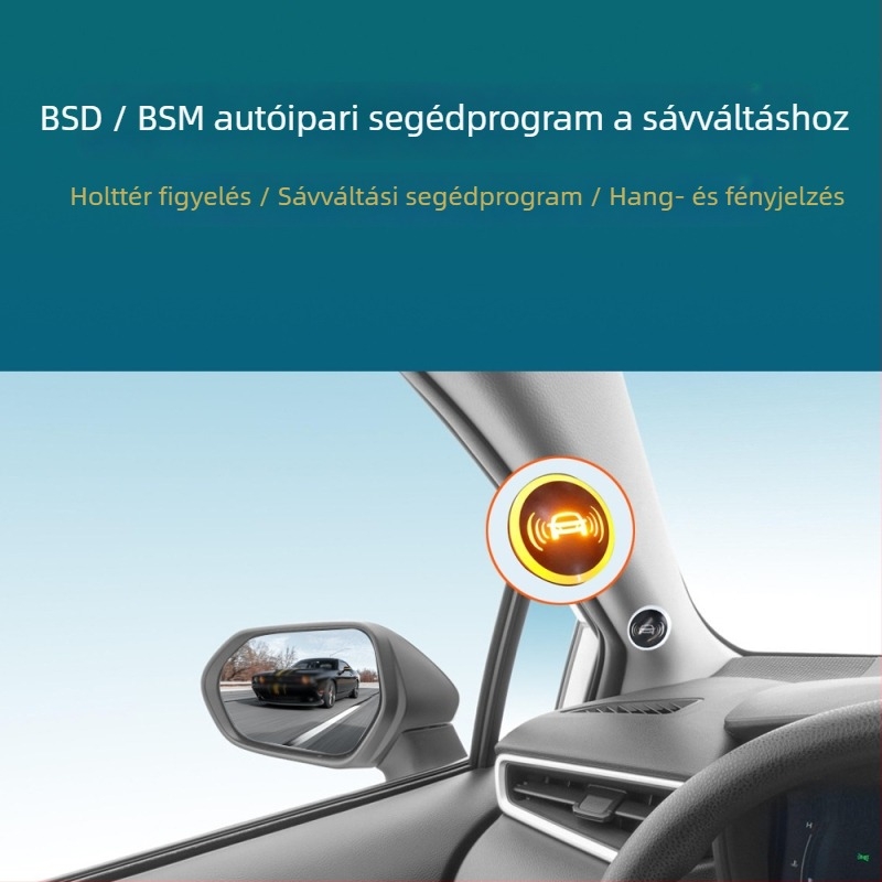 Világító hátrameneti radar, modell V88, 12V, 2 érzékelő, 15 m észlelési tartomány