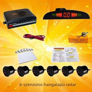 Vizuális tolató radar, Probe modell, 4–8 szenzor, 12V tápegység, hangos figyelmeztetés