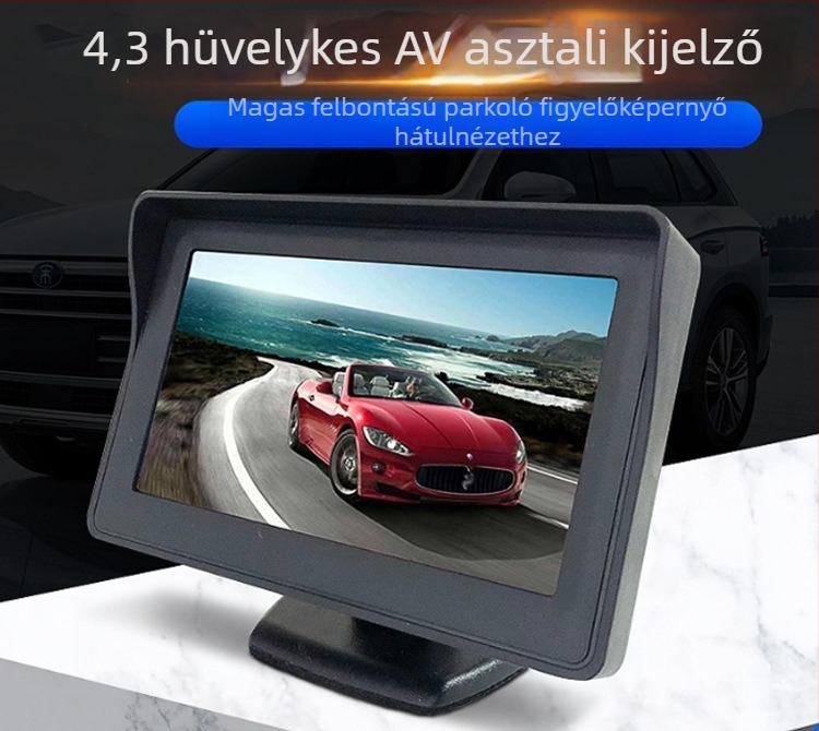 Hátrameneti radar hangalapú figyelmeztetéssel, 4 szenzorral, furatmentes szerelés, 110 dB riasztás, 12V tápegység, univerzális targoncákhoz.