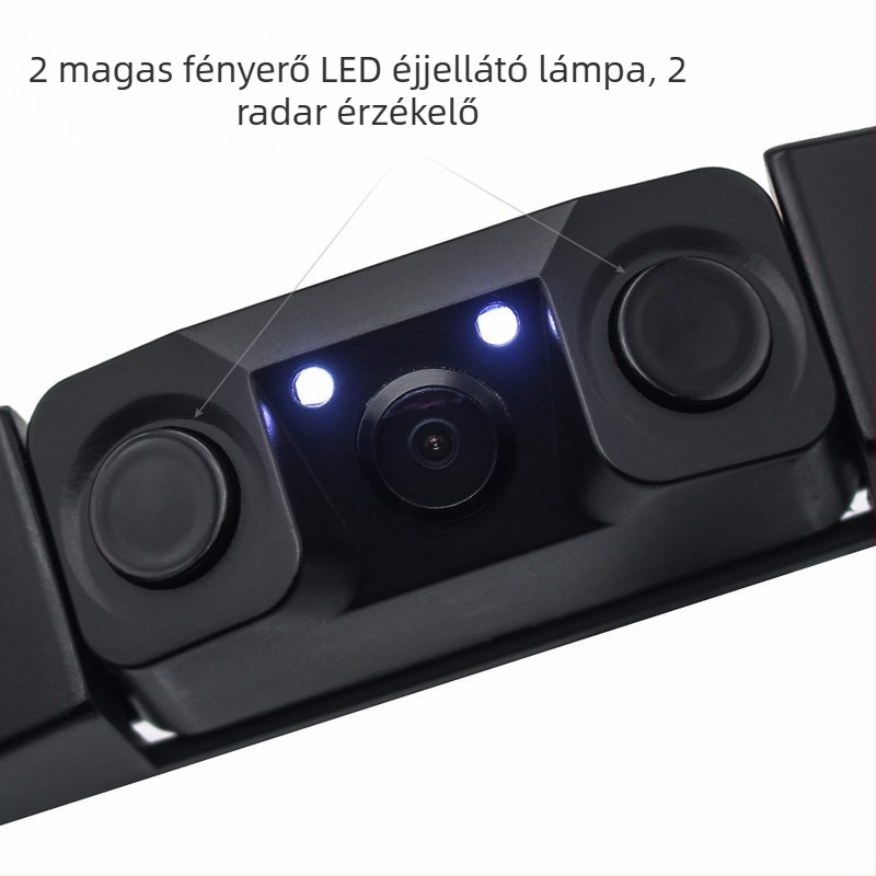 Rendszámtábla keret hátsó kamera – Sky Eye 0722, 12V, 628x582 felbontás, Nmade videójel, műanyag ház
