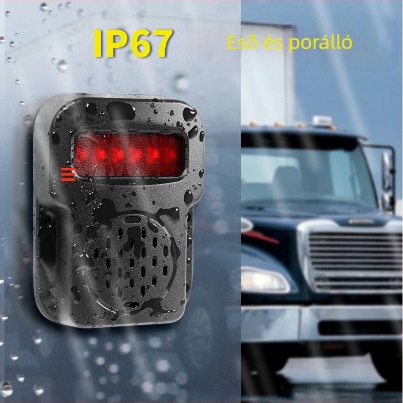 Fénylő hátrameneti radar vakfolt-riasztóval teherautók és buszok számára (Model YB-BJ25, 24V, 6W, érzékelési tartomány 0,8–1,5 m)