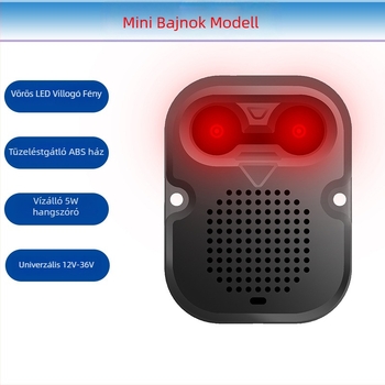 Jobb oldali holttér hangos riasztó — BL-MINI, 12-24V, IP67, ABS, M12 csatlakozó