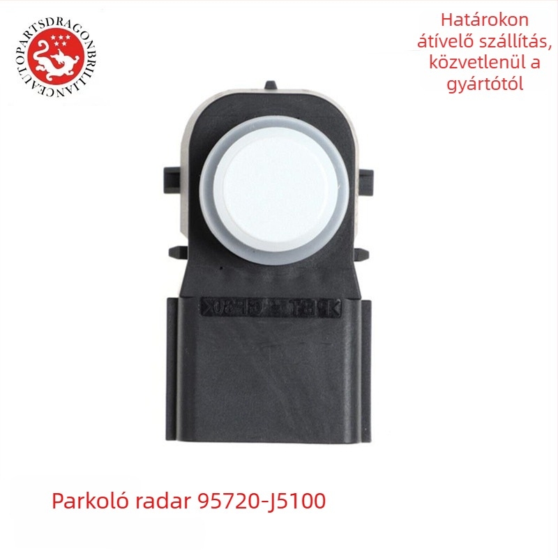 Hátrameneti radar hanggal Kia Stinger 2010-2018; modellek 95720-J5100 / 95720-G9100; szenzorok: 4; tápellátás: 12V; riasztás: hangjelzés