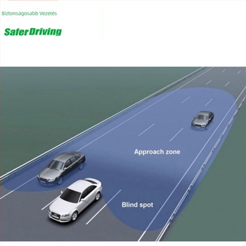 Hátrameneti hangradar XY-5801, 2 szenzor, 5 m hatótáv, 12V tápegység, hangos figyelmeztetés