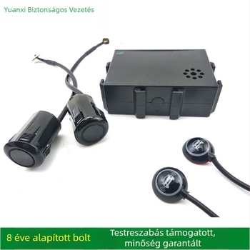 Hátrameneti hangradar XY-5801, 2 szenzor, 5 m hatótáv, 12V tápegység, hangos figyelmeztetés