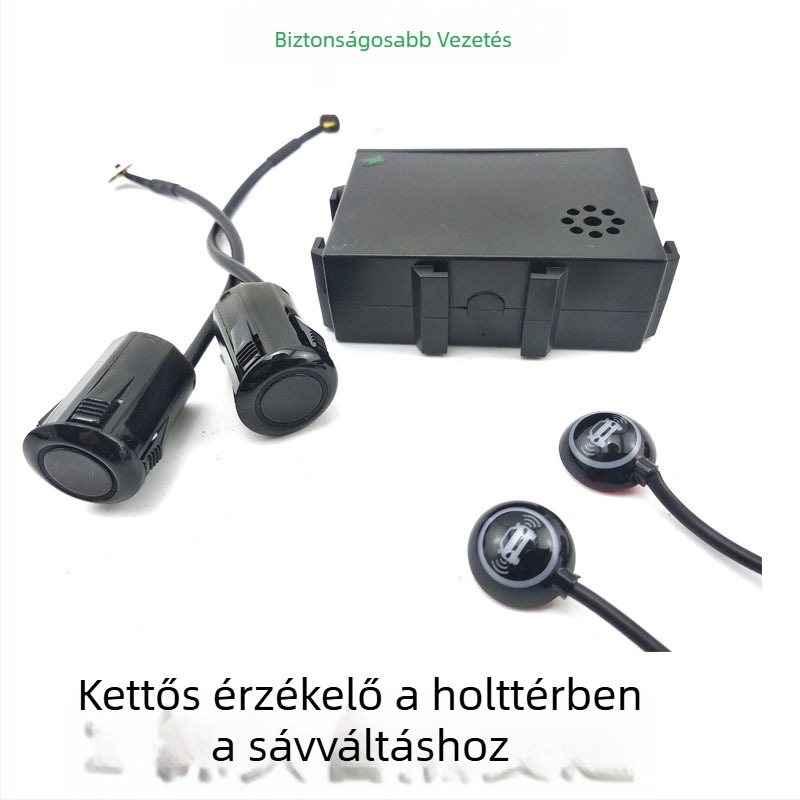 Hátrameneti hangradar XY-5801, 2 szenzor, 5 m hatótáv, 12V tápegység, hangos figyelmeztetés
