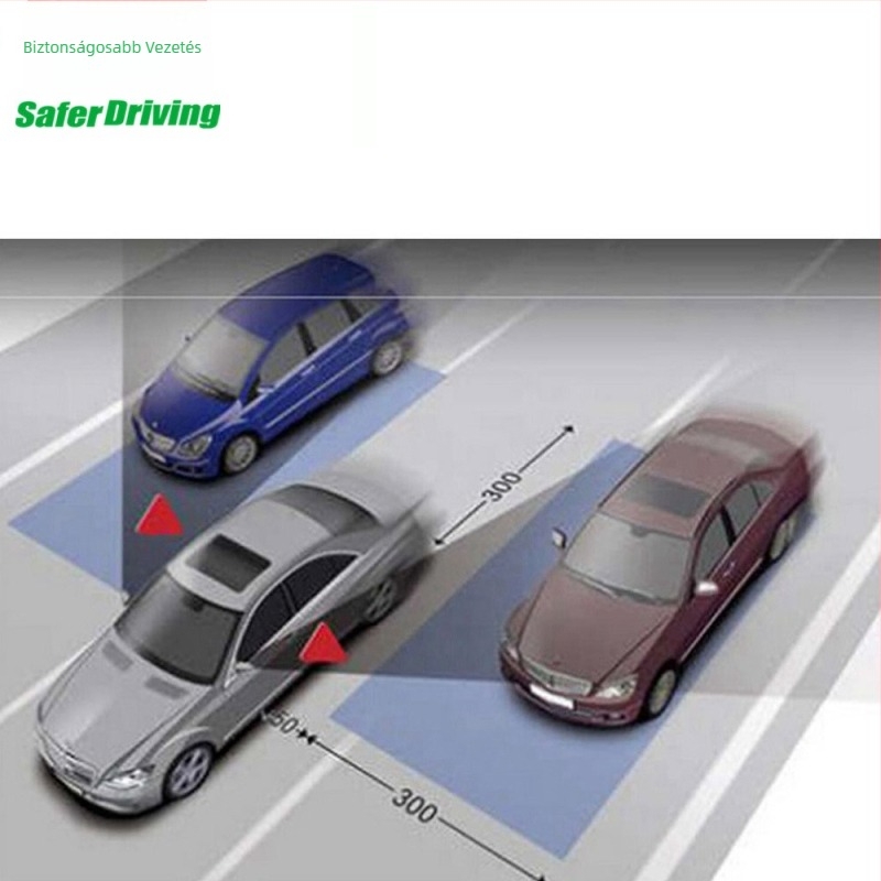 Hátrameneti hangradar XY-5801, 2 szenzor, 5 m hatótáv, 12V tápegység, hangos figyelmeztetés