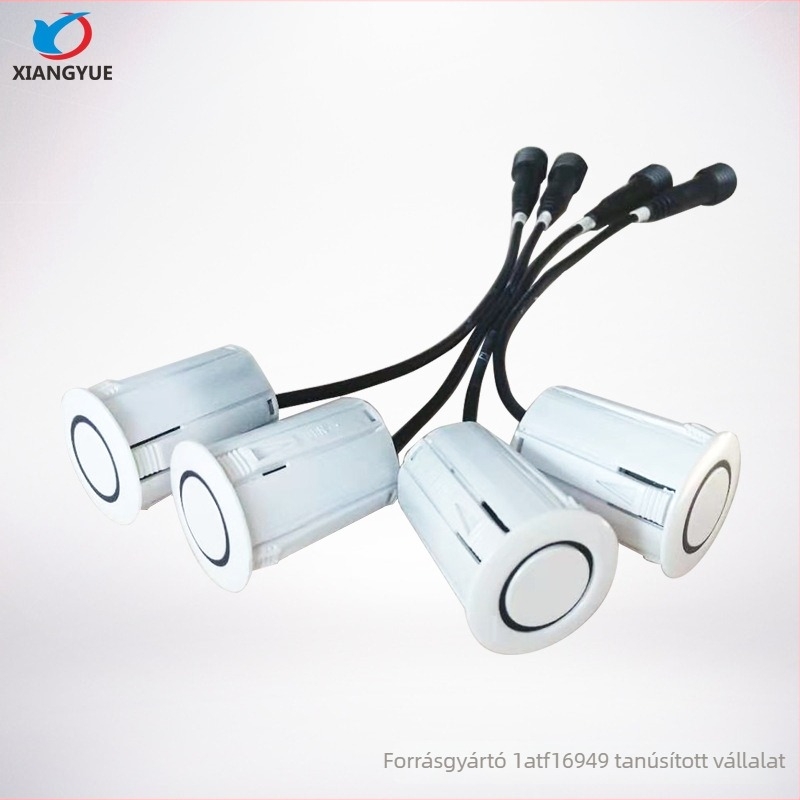 Elülső ultrahangos parkolási radar szenzor XY-S100, 4 érzékelő, 12V, 0–3 m hatótávolság, HD-300L kompatibilis, hangriasztás