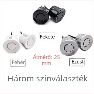 Ultrahangos hátsó radar szenzor járművekhez – Modell 068, 8 szenzor, 3 m hatótáv, 12V tápegység, LED kijelző