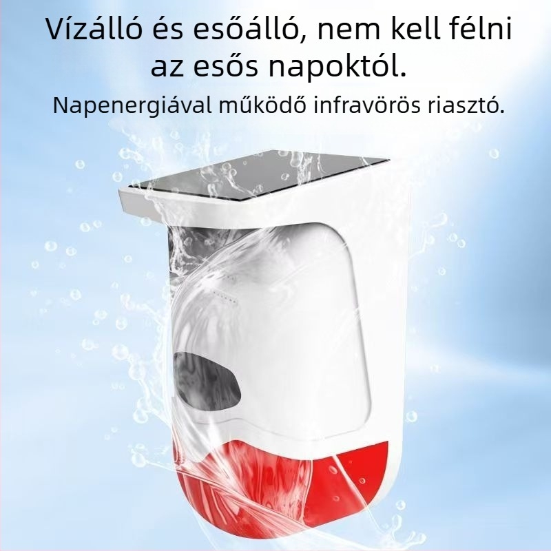 Napelemes hangos riasztó ásógép holttérfigyelésére, jobb oldali hátrameneti radar teherautókhoz és targoncákhoz