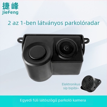 Jetpeak Kétfunkciós hátsó kamerával radar – 1080p, 170° látószög, 12V tápegység, AV kimenet, kompatibil minden modellhez