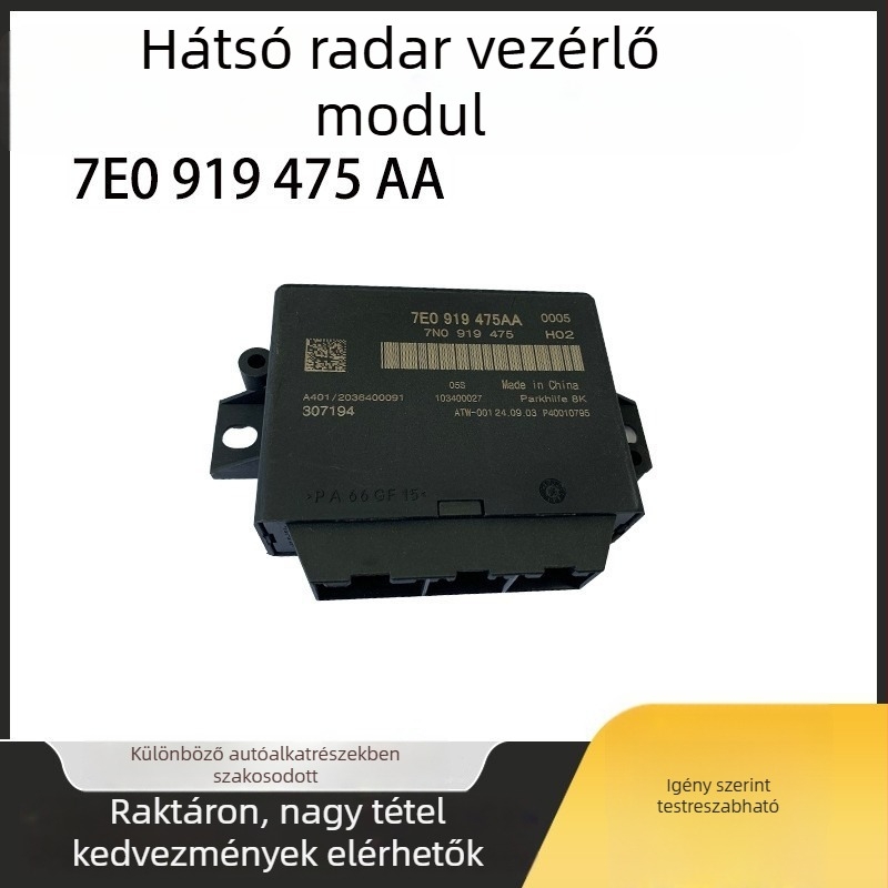 Metway hátrameneti radar modul, modell 7e0919475aajl, márka sTF, termékkód 8ud919475a