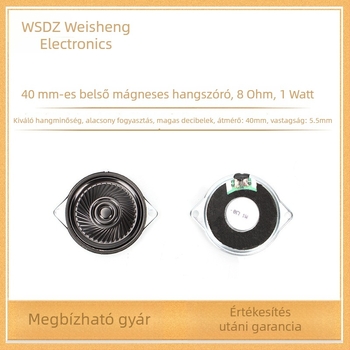 40 mm-es hangfal acélházban, belső mágnessel, ultra vékony a tolató radarhoz