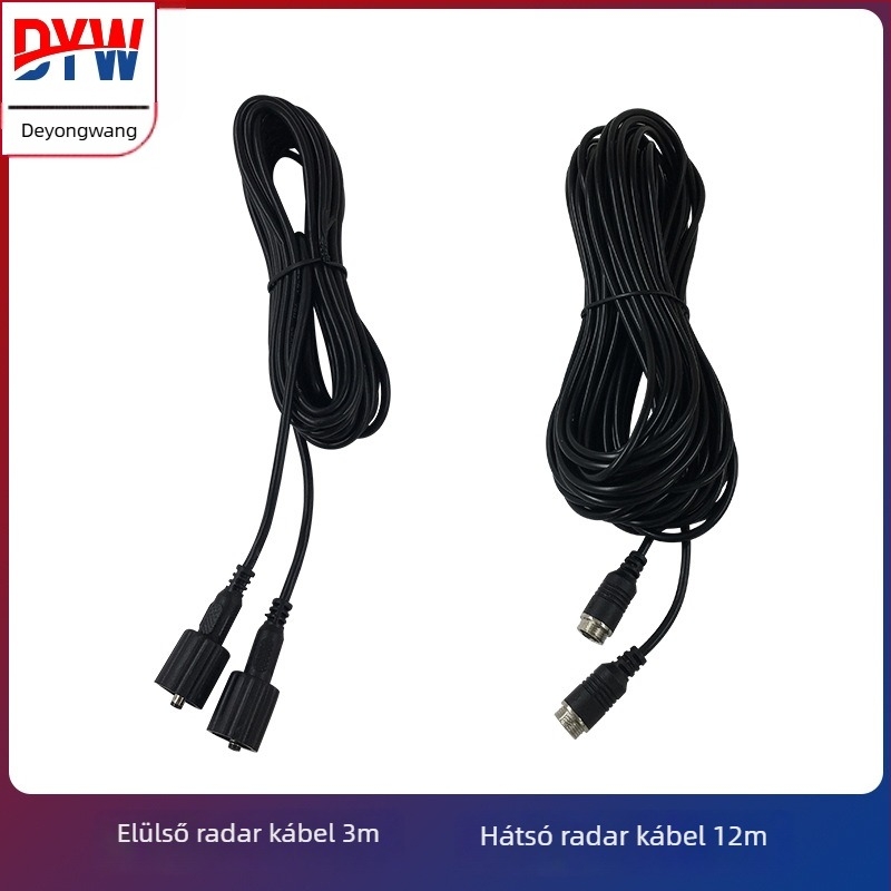 Kamionokhoz hangalapú hátrameneti radar (PD804, 24V, LED kijelző, 4 szenzorok, 0–5 m észlelési tartomány)