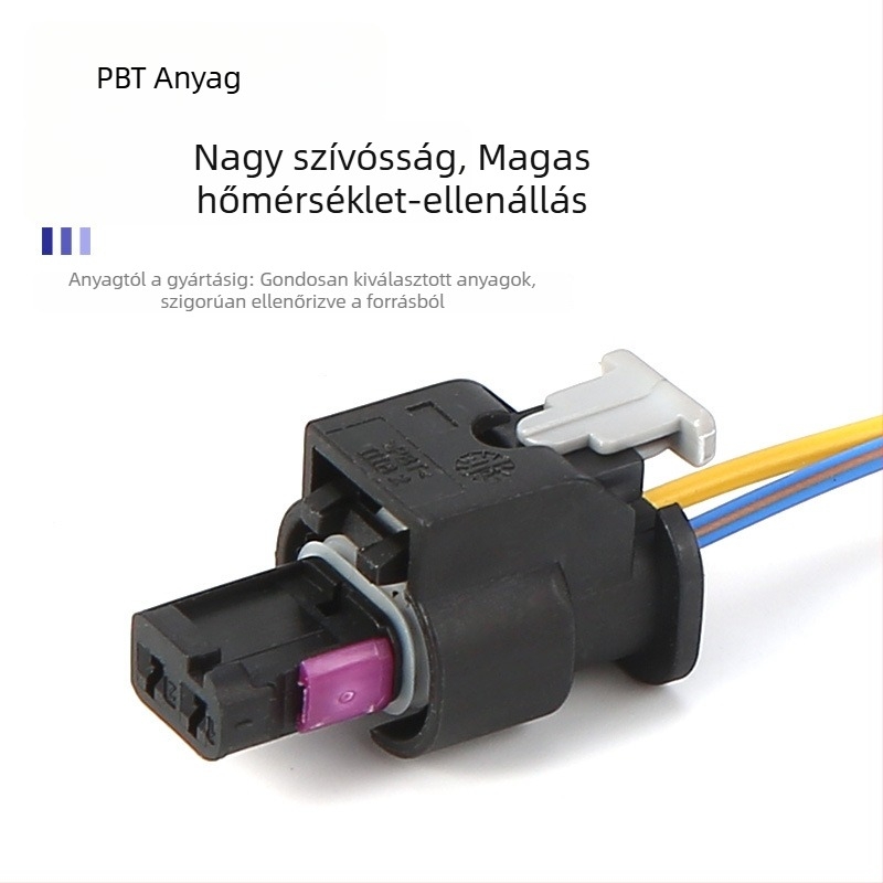 Audi és Volkswagen hátsó radar szenzor csatlakozó kábel, 3 érintkezős csatlakozó, réz izoláció, alkatrész számok 4F09 73703 1-1718644-1/43