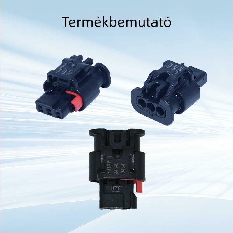 Te Tyco 1488991-1 Hátsó radar érzékelő, vízálló dugasz és kábelköteg, 4 tűs, PA66 nylon
