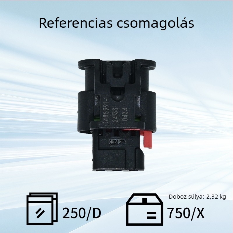 Te Tyco 1488991-1 Hátsó radar érzékelő, vízálló dugasz és kábelköteg, 4 tűs, PA66 nylon