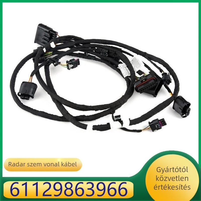 BMW 5-ös sorozat hátsó radar kábelkészlet 61129863966, anyag: gumi és fém, márka: Kazhisheng