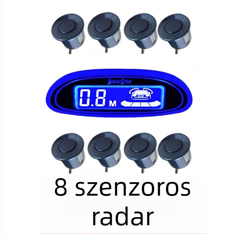 Iron Horse 8-szenzoros tolató radar, előre és hátra egyidejű működéssel, GPS Beidou és sebesség HUD