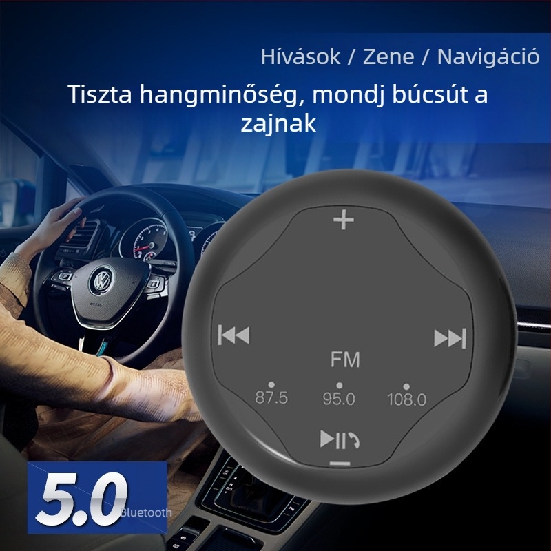 Autó Bluetooth vevő/adó 5.2, 3-in-1 Hands-Free MP3, FM Transzmitter, USB-C