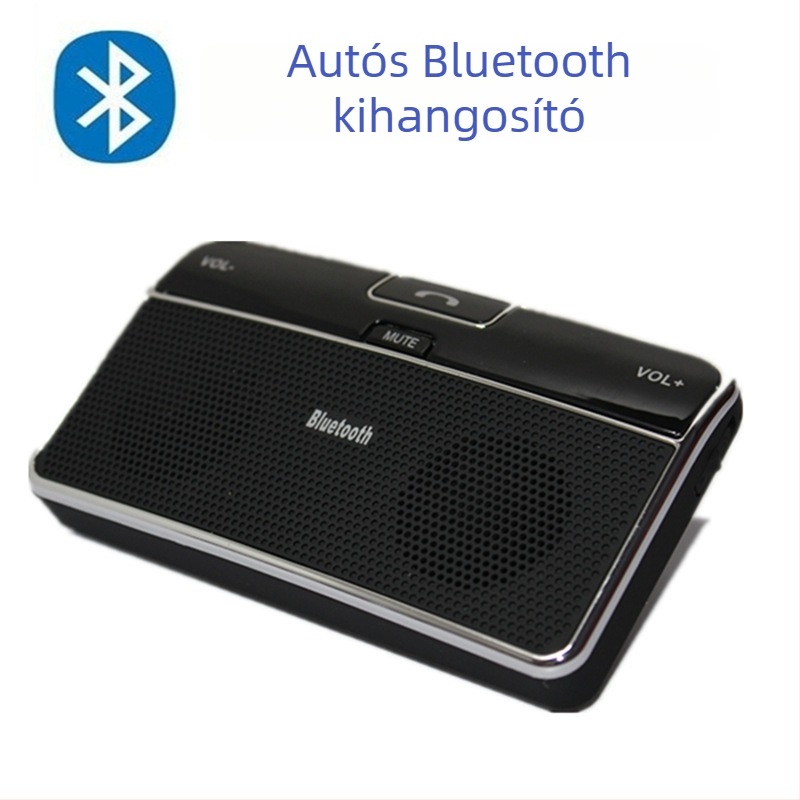 LD168 Bluetooth autós kihangosító, napellenzőre szerelhető, vezeték nélküli, 3.7V bemenet, minden telefonhoz kompatibilis