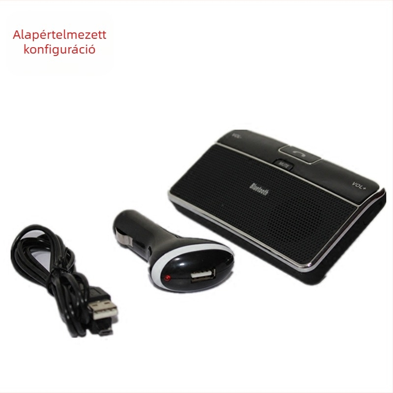 LD168 Bluetooth autós kihangosító, napellenzőre szerelhető, vezeték nélküli, 3.7V bemenet, minden telefonhoz kompatibilis