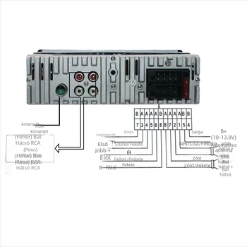12V-os autó MP3 lejátszó Bluetooth Hands-Free, modell 920, USB/SD-kártya lejátszás, FM rádió