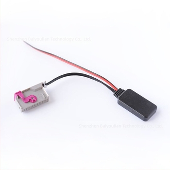 Audi 32-pins fejegységhez Bluetooth autóhívó adapter, AUX bemenet, Bluetooth 5.0, 12V tápegység, 23 cm hosszú kábel