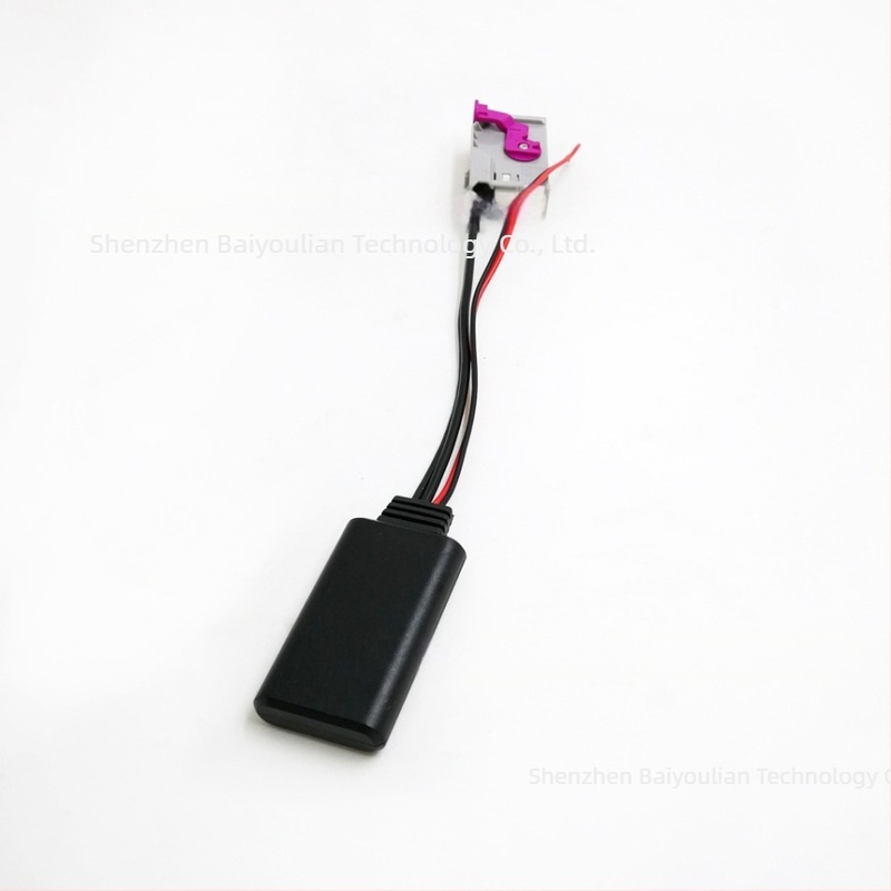 Audi 32-pins fejegységhez Bluetooth autóhívó adapter, AUX bemenet, Bluetooth 5.0, 12V tápegység, 23 cm hosszú kábel