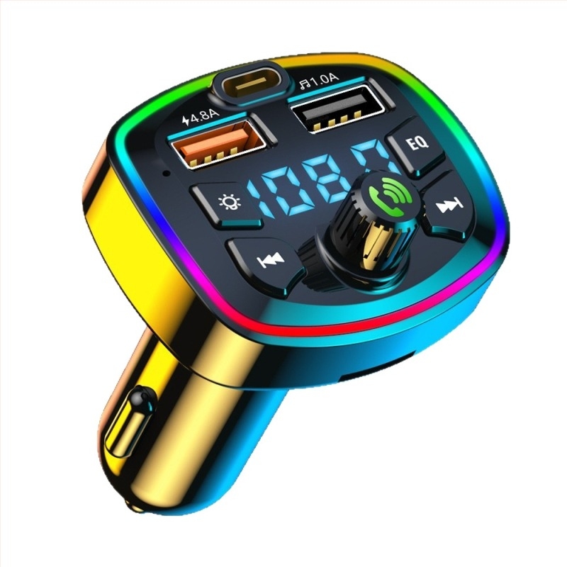 Autó Bluetooth MP3 lejátszó FM átjátszóval, Hands-Free, PD20W gyorstöltés, DC bemenet 12-24-30V, Monokróm kijelző